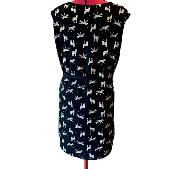 COKLUCH - Zebra sleeveless Dress - black and white - large - Picture 3 of 11